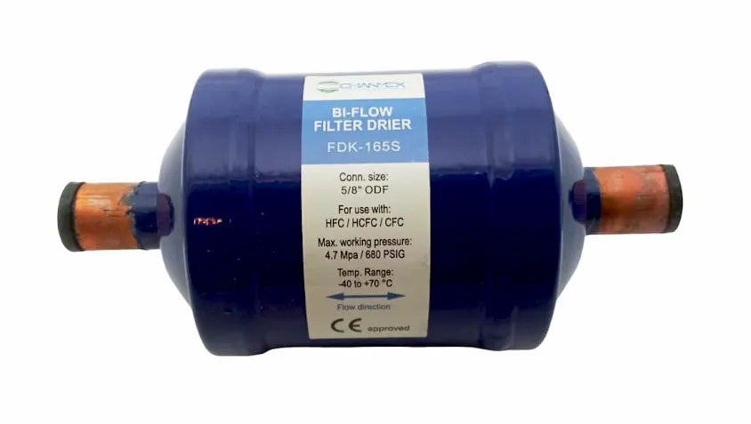Filtro Deshidratador Flujo Sencillo Soldable 165 para Enfriador