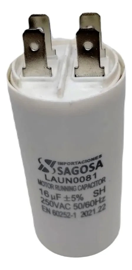 Capacitor de Trabajo 16UF A 250Vac