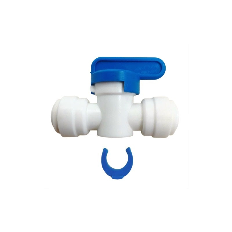 Conector Valvula de paso 1/4 con seguro