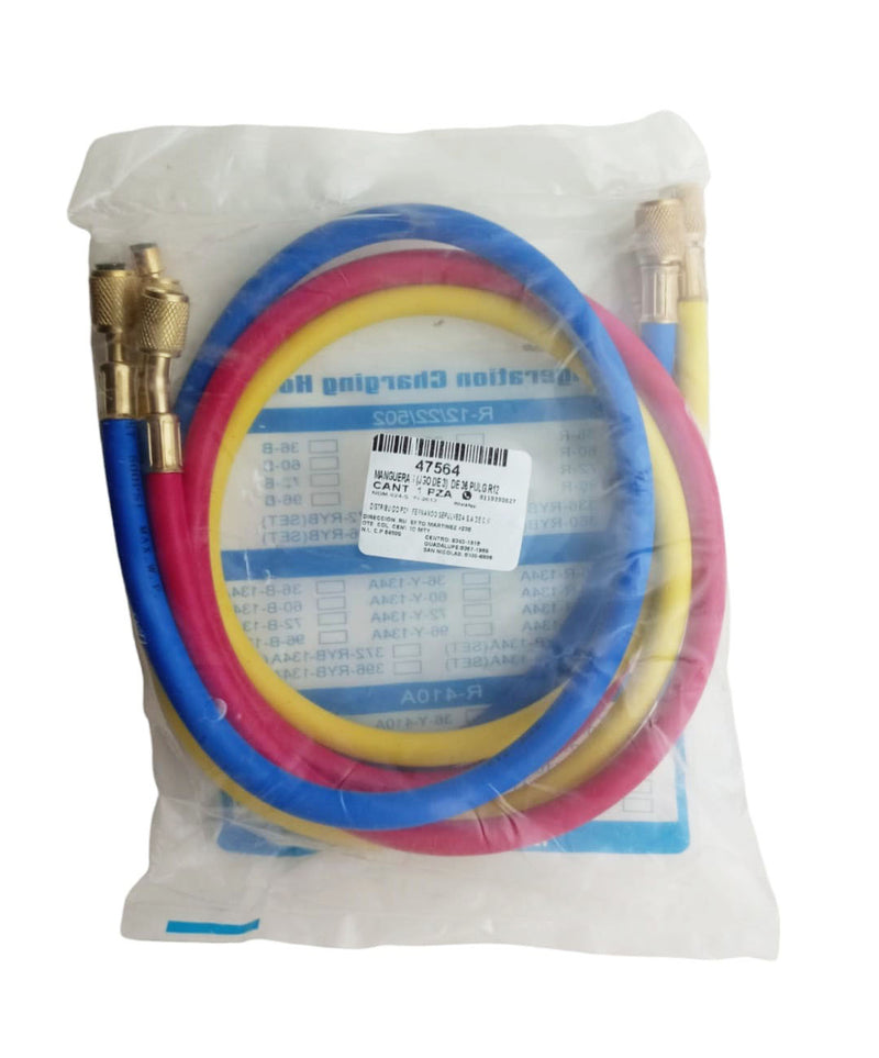 Juego de Mangueras de Manometros gas R12 36