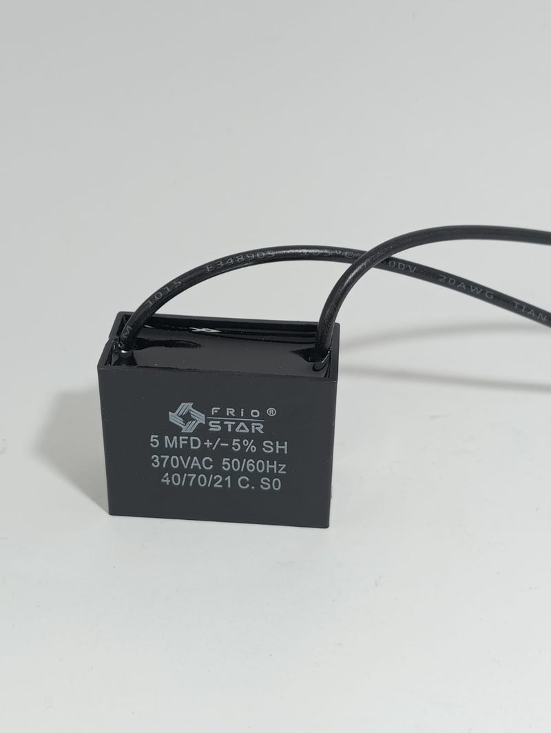 Capacitor 5 UF a 250 Vac. Para Abanico