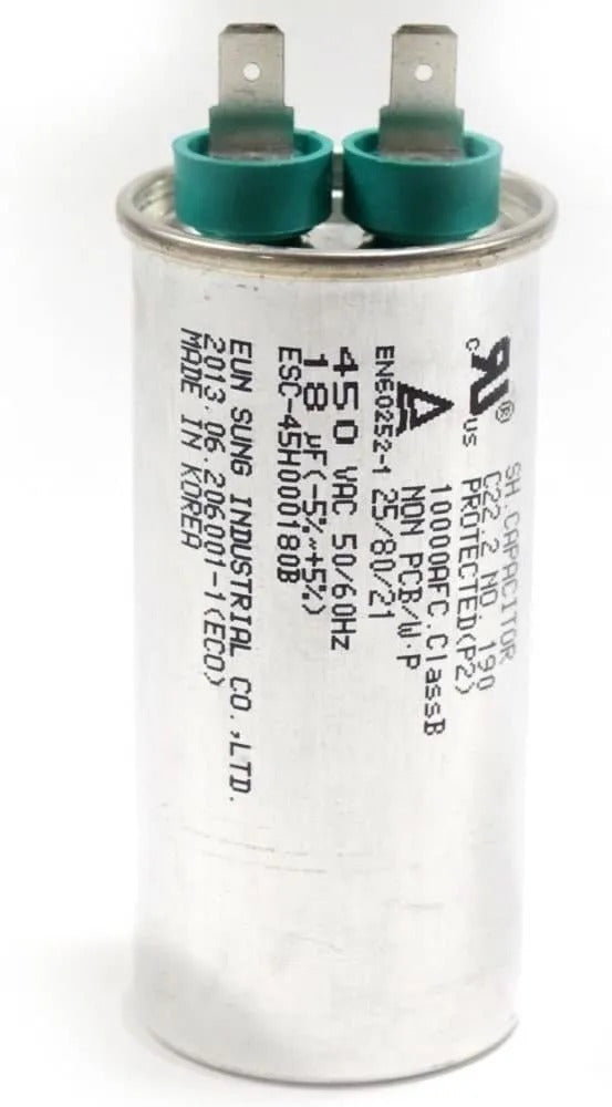Capacitor de Refrigerador LG 18UF 450V