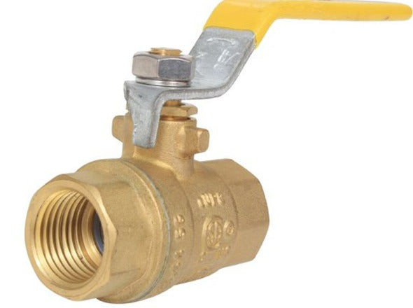 Llave de paso de 1/2 a 1/2 bronce para agua o gas