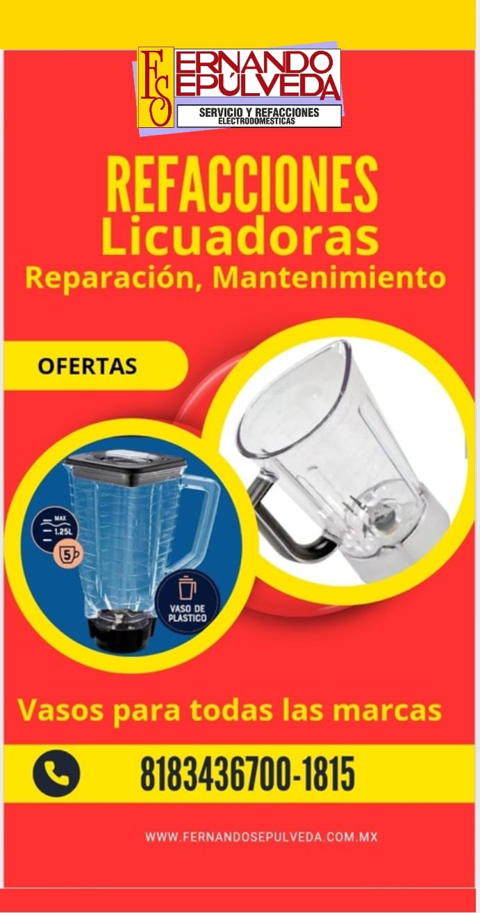 Refacciones de Licuadora y Reparación de Licuadoras San Nicolas