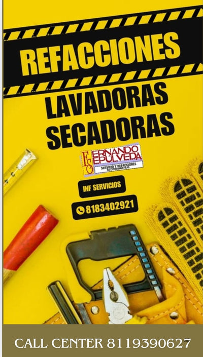 Refacciones de Lavadora y Secadora Escobedo