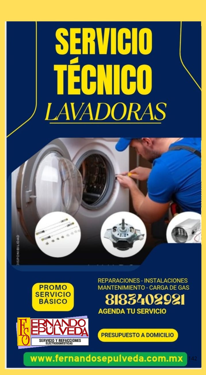 Mantenimiento Preventivo a Lavadoras Distintas Marcas Escobedo