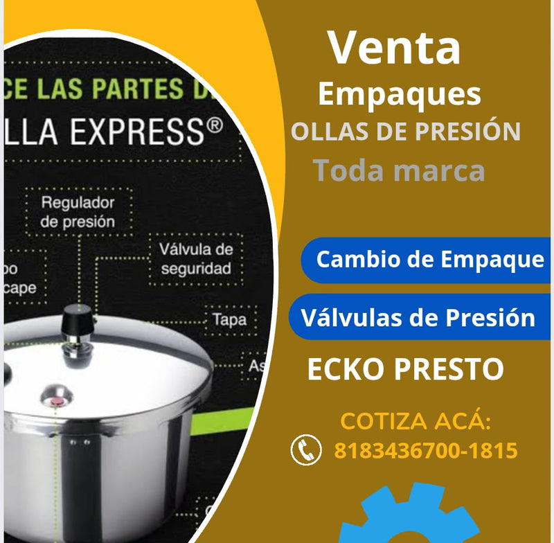 Válvulas de Olla de Presión de Presto y Ecko