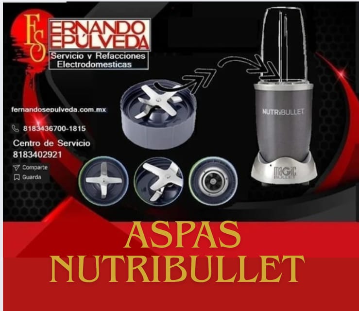 Vasos y Aspas para Extractores Nutribullet y Magic Bullet en Guadalupe