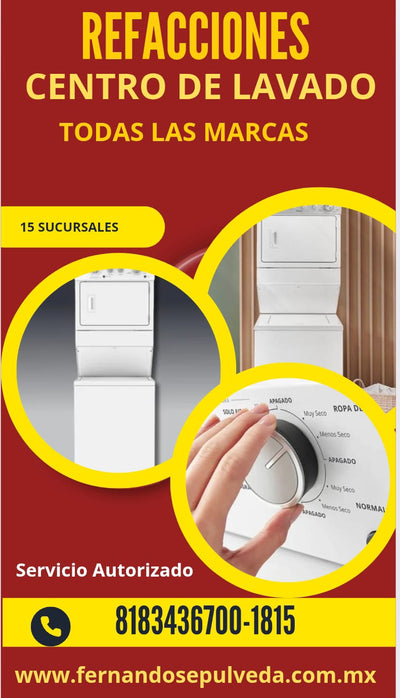 Perillas de Timer o Reloj para Centros de Lavado Mabe, GE o Westing House originales en Monterrey