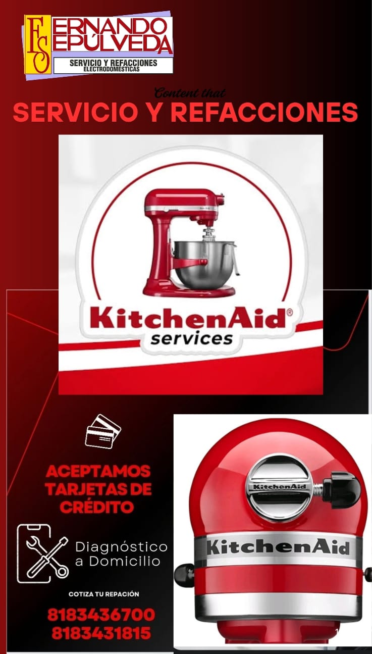 Refacciones y Accesorios de Batidoras Kitchen Aid