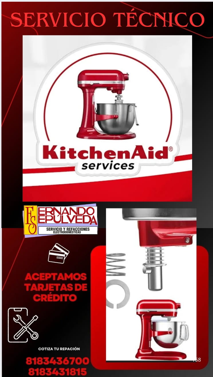 Refacciones de Batidora Kitchen Aid en Monterrey