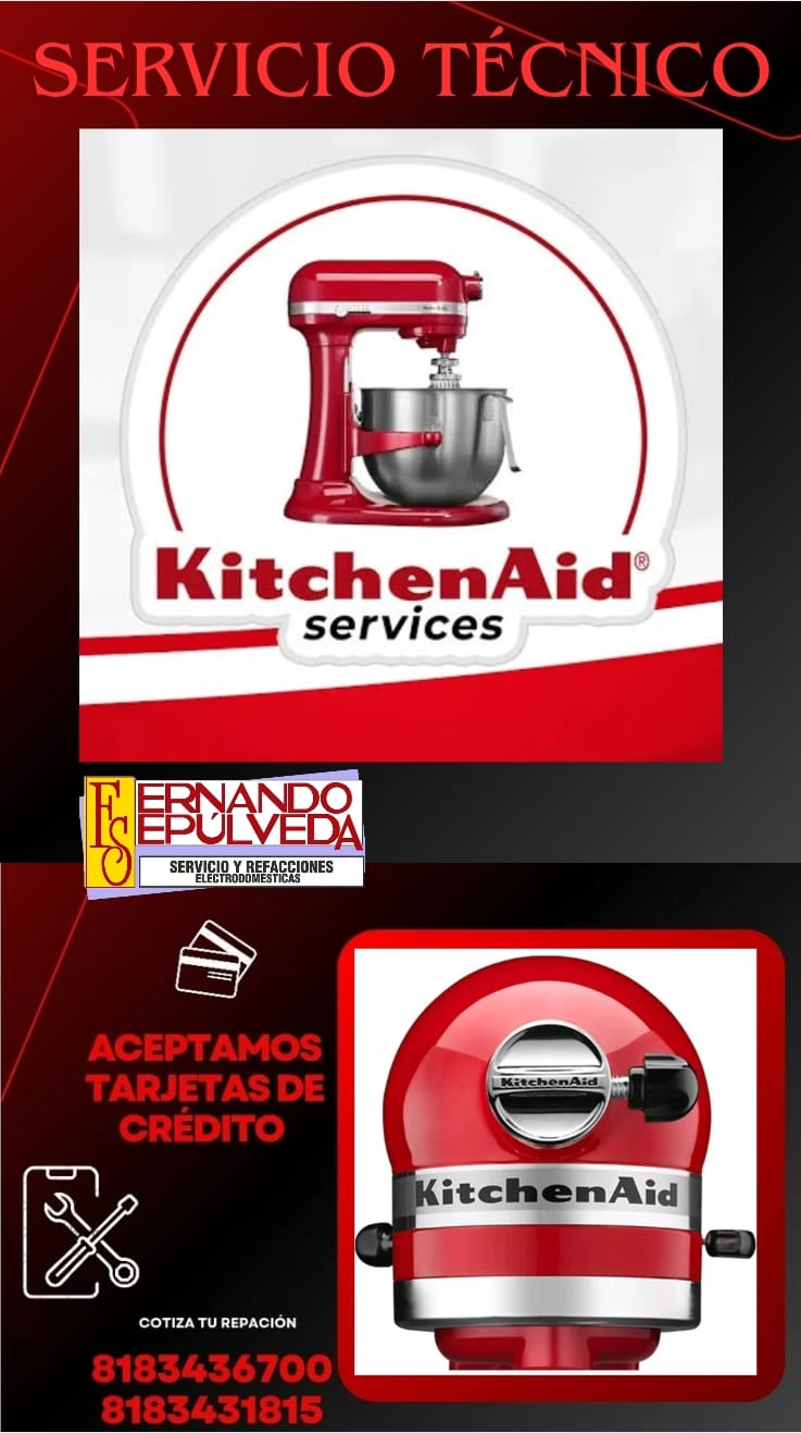 Repuestos de Batidora Kitchen Aid originales en Monterrey