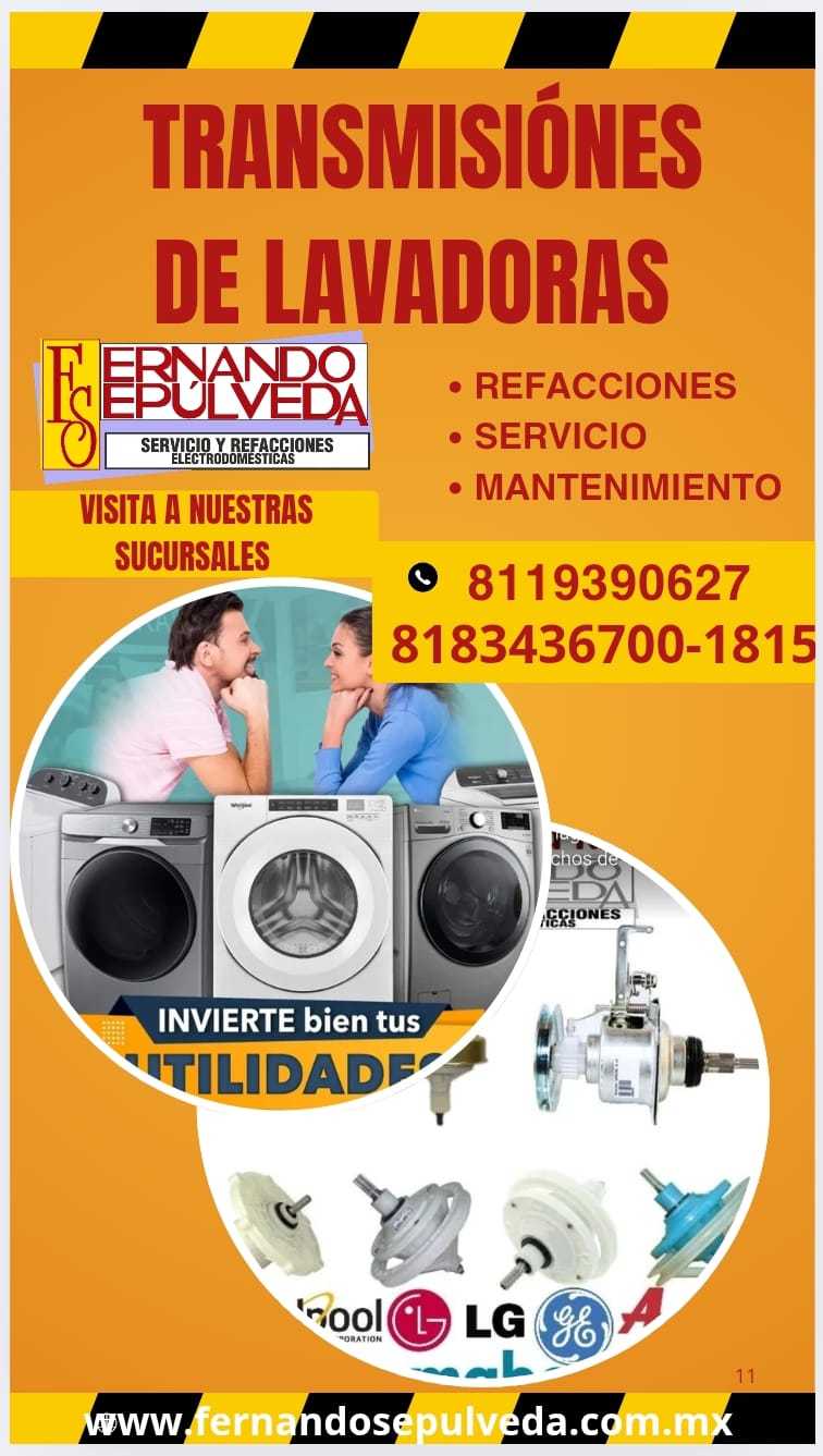 Refacciones y Transmisiones de Lavadoras Mabe