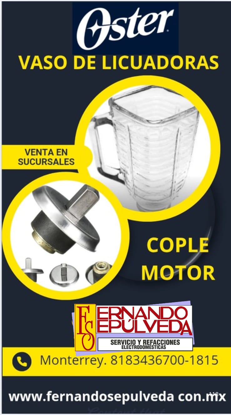 Refacciones de Vasos de Licuadora