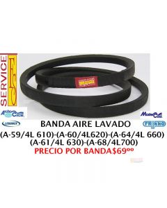 Banda A59 compatible 4L-610 Aire Lavado clave 1025