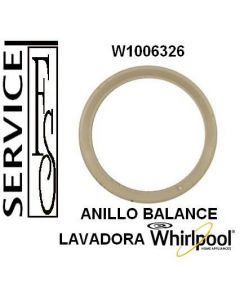 Anillo balance para lavadora whirpool (w10006326) clave 27439